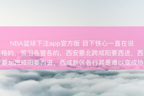 NBA篮球下注app官方版 目下铁心一直在说发展西咸新区，没见动真格的，照旧各管各的，<a href=