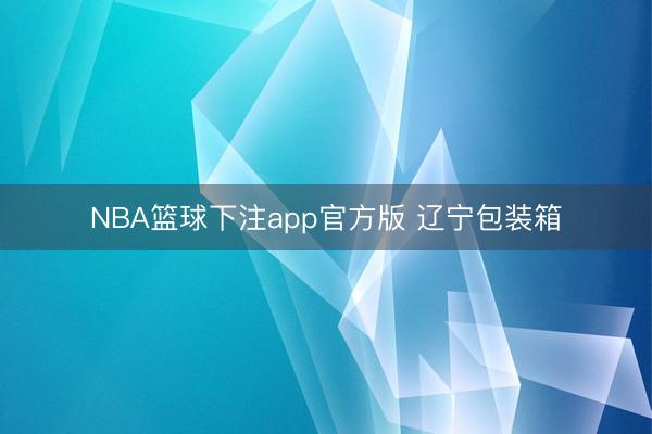 NBA篮球下注app官方版 辽宁包装箱